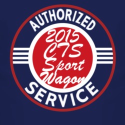 Authorized Service 2015 Cadillac CTS Sport Wagon Dark T Shirt