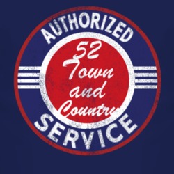 Authorized Service 1952 Chrysler Town and Country Distressed Look Dark