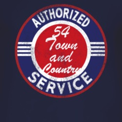 Authorized Service 1954 Chrysler Town and Country Distressed Look Dark