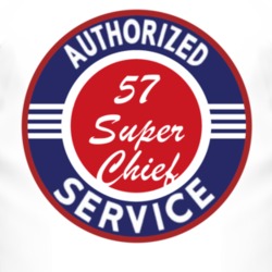 Authorized Service 1957 Pontiac Super Chief T Shirt