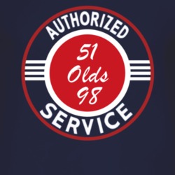 Authorized Service 1951 Oldsmobile Olds 98 Dark T Shirt