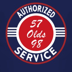 Authorized Service 1957 Oldsmobile Olds 98 Dark T Shirt