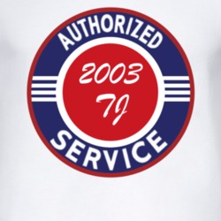 Authorized Service 2003 Wrangler TJ T Shirt