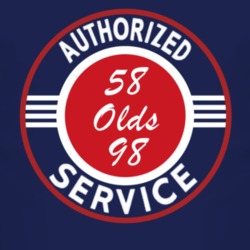 Authorized Service 1958 Oldsmobile Olds 98 Dark T Shirt