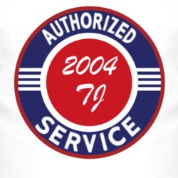 Authorized Service 2004 Wrangler TJ T Shirt