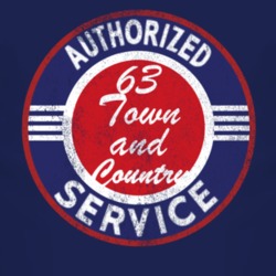 Authorized Service 1963 Chrysler Town and Country Distressed Look Dark