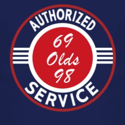 Authorized Service 1969 Oldsmobile Olds 98 Dark T Shirt