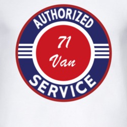 Authorized Service 1971 Chevy Van T Shirt