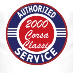 Authorized Service 2000 Chevy Corsa Classic T Shirt