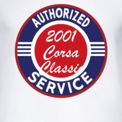 Authorized Service 2001 Chevy Corsa Classic T Shirt