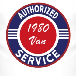 Authorized Service 1980 Chevy Van T Shirt