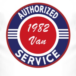 Authorized Service 1982 Chevy Van T Shirt