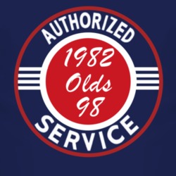 Authorized Service 1982 Oldsmobile Olds 98 Dark T Shirt