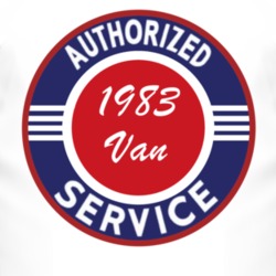 Authorized Service 1983 Chevy Van T Shirt