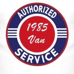 Authorized Service 1985 Chevy Van T Shirt