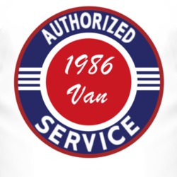 Authorized Service 1986 Chevy Van T Shirt