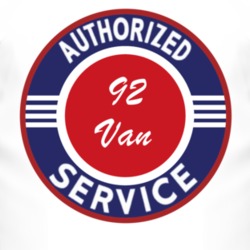 Authorized Service 1992 Chevy Van T Shirt