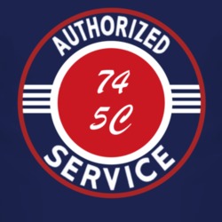Authorized Service 1974 DJ 5C Dark T Shirt
