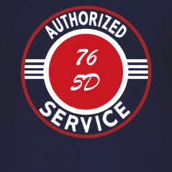Authorized Service 1976 DJ 5D Dark T Shirt