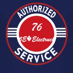 Authorized Service 1976 DJ 5E?Electruck Dark T Shirt