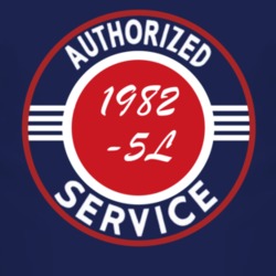 Authorized Service 1982 D -5L Dark T Shirt