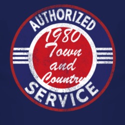 Authorized Service 1980 Chrysler Town and Country Distressed Look Dark