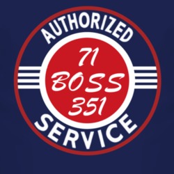 Authorized Service 1971  BOSS 351 Dark T Shirt