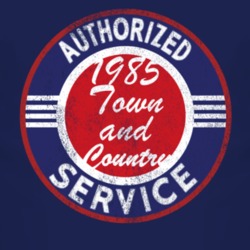 Authorized Service 1985 Chrysler Town and Country Distressed Look Dark