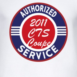 Authorized Service 2011 Cadillac CTS Coupe T Shirt