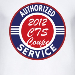 Authorized Service 2012 Cadillac CTS Coupe T Shirt