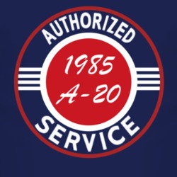 Authorized Service 1985 Chevy A-20 Dark T Shirt