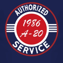 Authorized Service 1986 Chevy A-20 Dark T Shirt