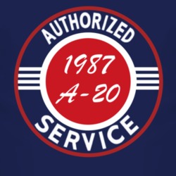 Authorized Service 1987 Chevy A-20 Dark T Shirt