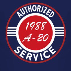 Authorized Service 1988 Chevy A-20 Dark T Shirt