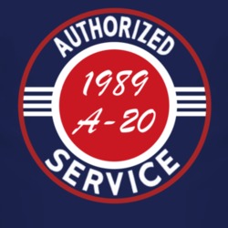 Authorized Service 1989 Chevy A-20 Dark T Shirt
