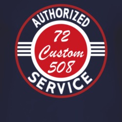 Authorized Service 1972 Custom 508 Dark T Shirt