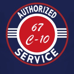 Authorized Service 1967 Chevy C-10 Dark T Shirt