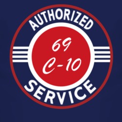 Authorized Service 1969 Chevy C-10 Dark T Shirt