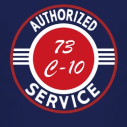 Authorized Service 1973 Chevy C-10 Dark T Shirt