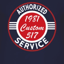 Authorized Service 1981 Custom 517 Dark T Shirt
