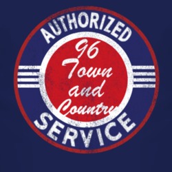 Authorized Service 1996 Chrysler Town and Country Distressed Look Dark