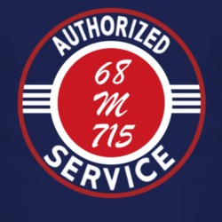 Authorized Service 1968 Kiaser M 715 Dark T Shirt