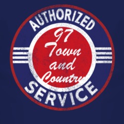 Authorized Service 1997 Chrysler Town and Country Distressed Look Dark