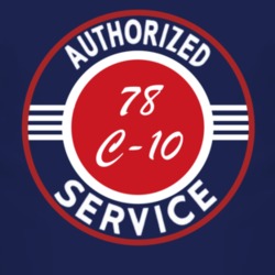 Authorized Service 1978 Chevy C-10 Dark T Shirt