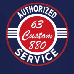 Authorized Service 1963 Dodge Custom 880 Dark T Shirt