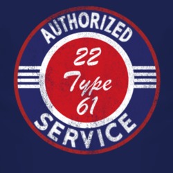 Authorized Service 1922 Cadillac Type 61 Distressed Look Dark T Shirt