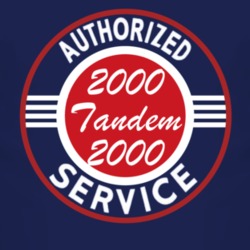 Authorized Service 2000 Chevy Tandem 2000 Dark T Shirt