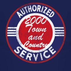 Authorized Service 2000 Chrysler Town and Country Distressed Look Dark
