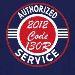 Authorized Service 2012 Chevy Code 130R Dark T Shirt