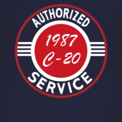 Authorized Service 1987 Chevy C-20 Dark T Shirt